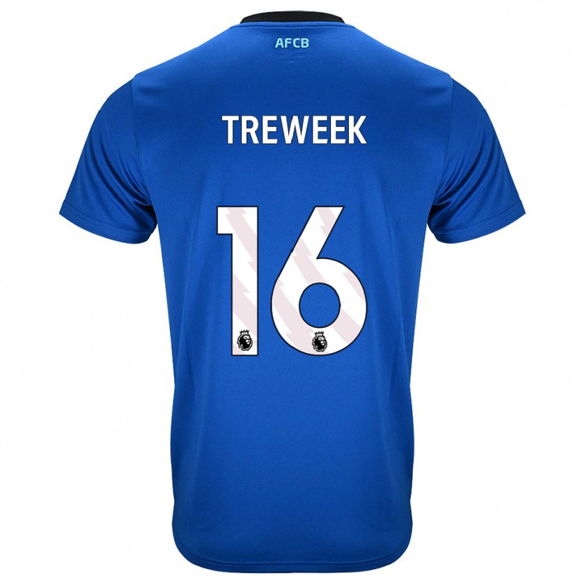 Danxen Mujer Camiseta Jess Treweek #16 Azul Negro 2ª Equipación 2025/26 La Camisa México