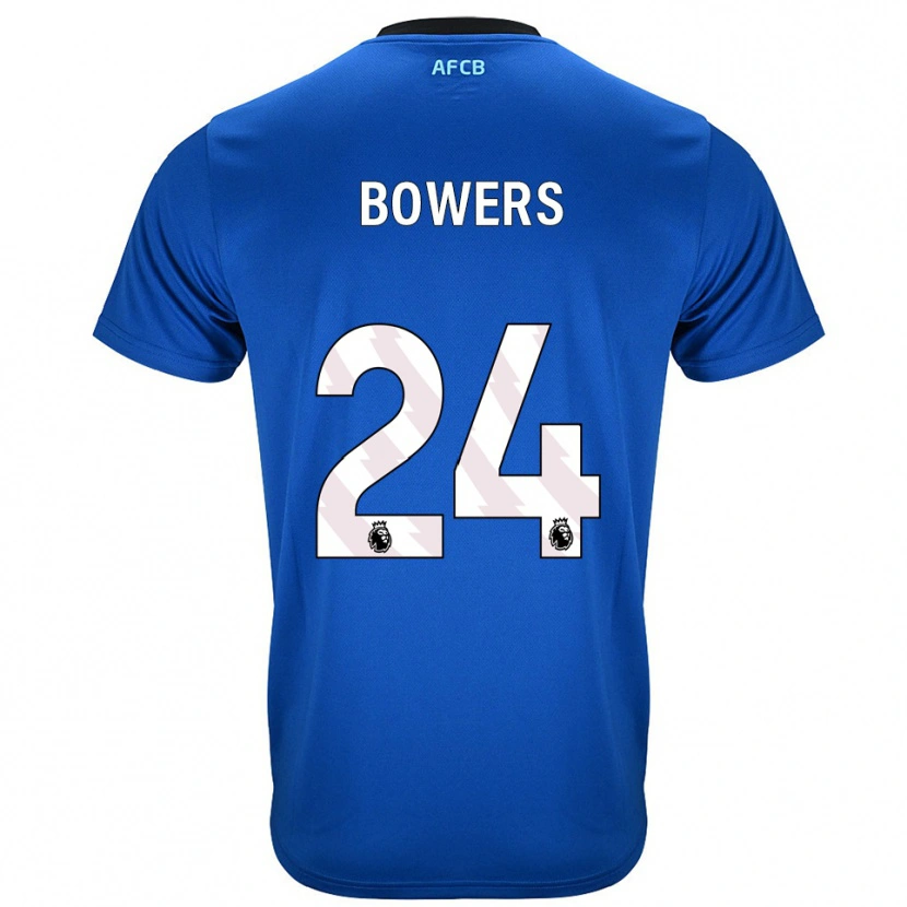 Danxen Mujer Camiseta Kelci Bowers #24 Azul Negro 2ª Equipación 2025/26 La Camisa México