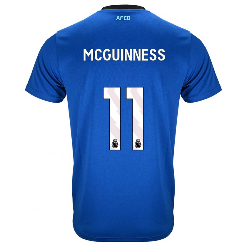 Danxen Mujer Camiseta Gemma Mcguinness #11 Azul Negro 2ª Equipación 2025/26 La Camisa México
