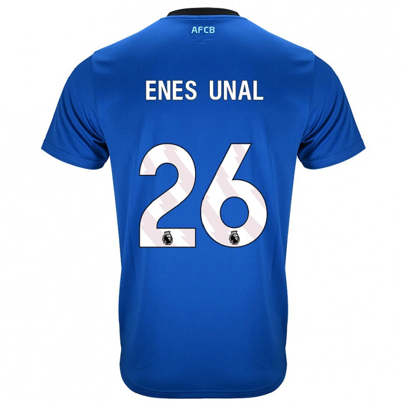 Danxen Mujer Camiseta Enes Ünal #26 Azul Negro 2ª Equipación 2025/26 La Camisa México