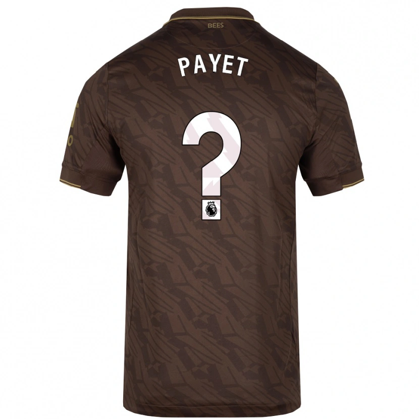 Danxen Mujer Camiseta Trae Payet #0 Marrón Oro 2ª Equipación 2025/26 La Camisa México