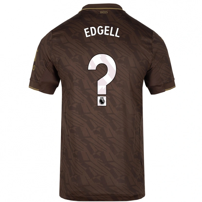 Danxen Mujer Camiseta Vincent Edgell #0 Marrón Oro 2ª Equipación 2025/26 La Camisa México