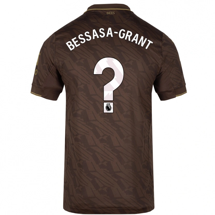 Danxen Mujer Camiseta Mekhai Bessasa-Grant #0 Marrón Oro 2ª Equipación 2025/26 La Camisa México