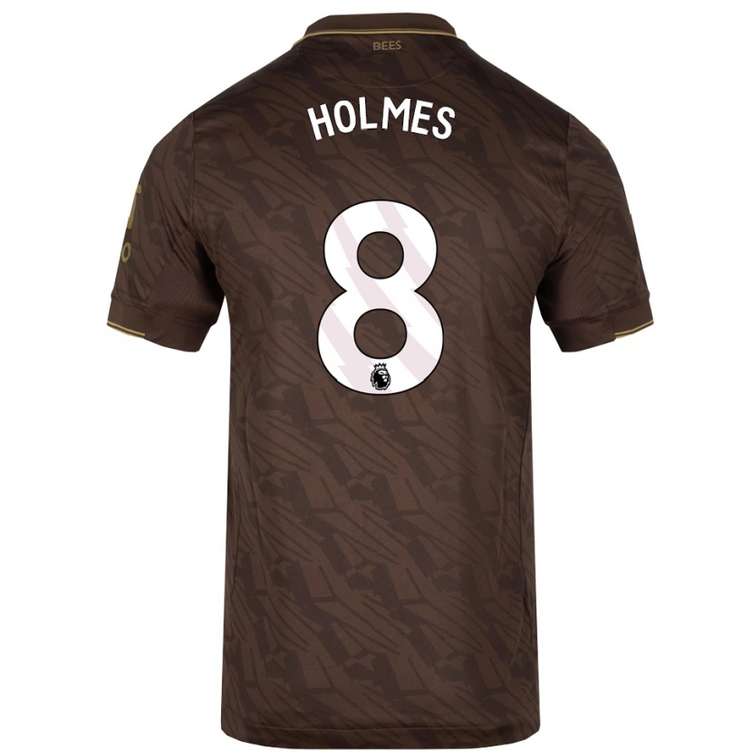 Danxen Mujer Camiseta Mollie Holmes #8 Marrón Oro 2ª Equipación 2025/26 La Camisa México