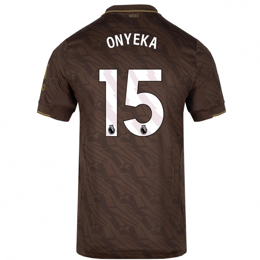 Danxen Mujer Camiseta Frank Onyeka #15 Marrón Oro 2ª Equipación 2025/26 La Camisa México