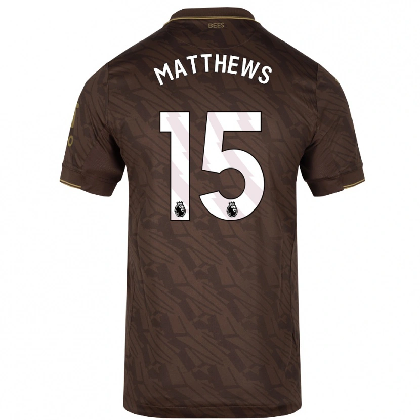 Danxen Mujer Camiseta Kirsty Matthews #15 Marrón Oro 2ª Equipación 2025/26 La Camisa México