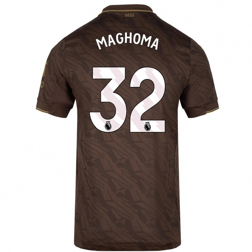 Danxen Mujer Camiseta Paris Maghoma #32 Marrón Oro 2ª Equipación 2025/26 La Camisa México