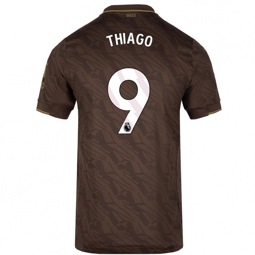 Danxen Mujer Camiseta Igor Thiago #9 Marrón Oro 2ª Equipación 2025/26 La Camisa México
