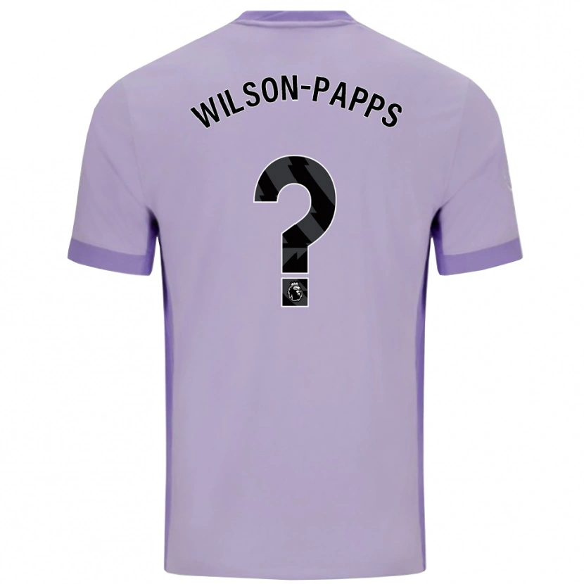 Danxen Mujer Camiseta Charlie Wilson-Papps #0 Morado Taro Blanco 2ª Equipación 2025/26 La Camisa México