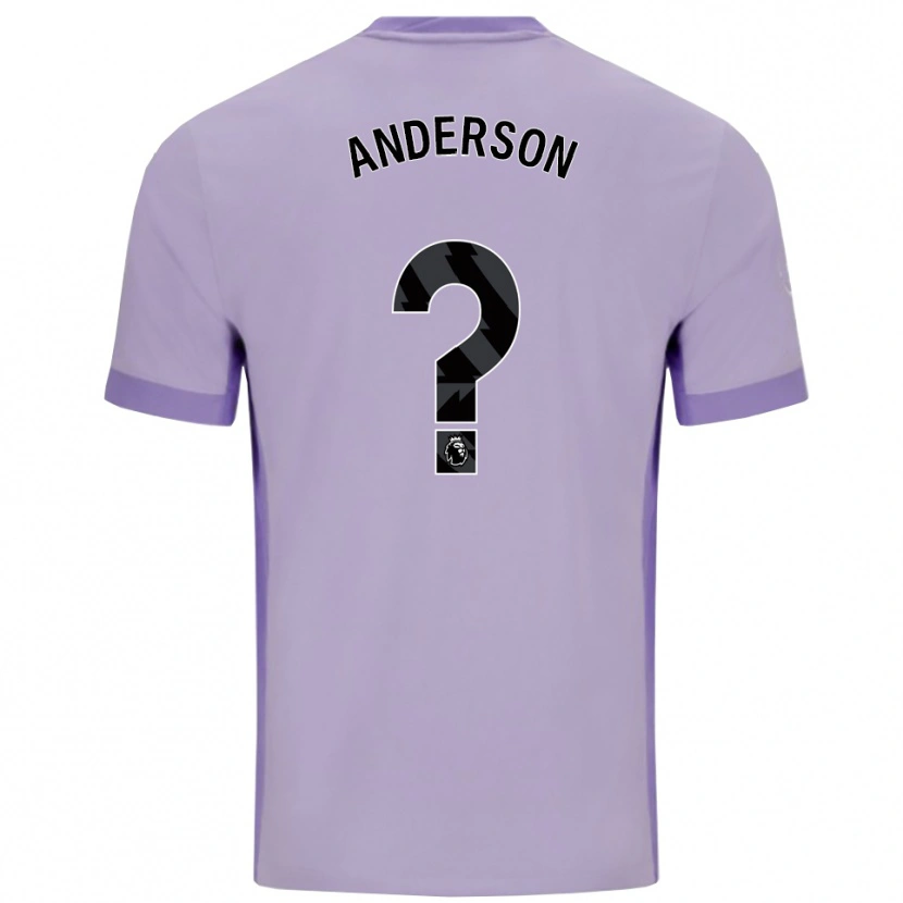 Danxen Mujer Camiseta Oliver Anderson #0 Morado Taro Blanco 2ª Equipación 2025/26 La Camisa México