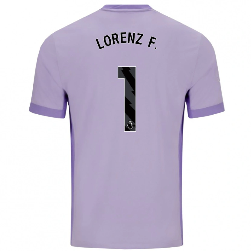 Danxen Mujer Camiseta Lorenz Ferdinand #1 Morado Taro Blanco 2ª Equipación 2025/26 La Camisa México
