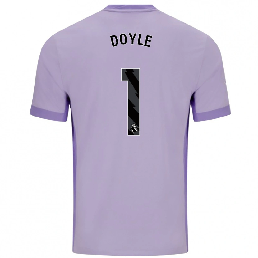 Danxen Mujer Camiseta Liam Doyle #1 Morado Taro Blanco 2ª Equipación 2025/26 La Camisa México