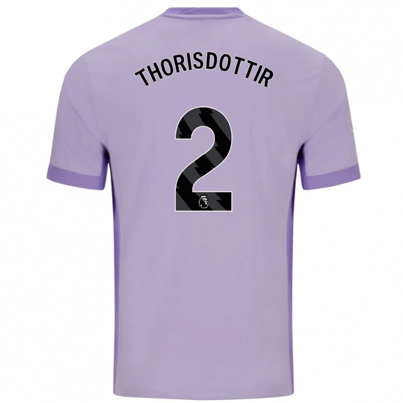 Danxen Mujer Camiseta Maria Thorisdottir #2 Morado Taro Blanco 2ª Equipación 2025/26 La Camisa México
