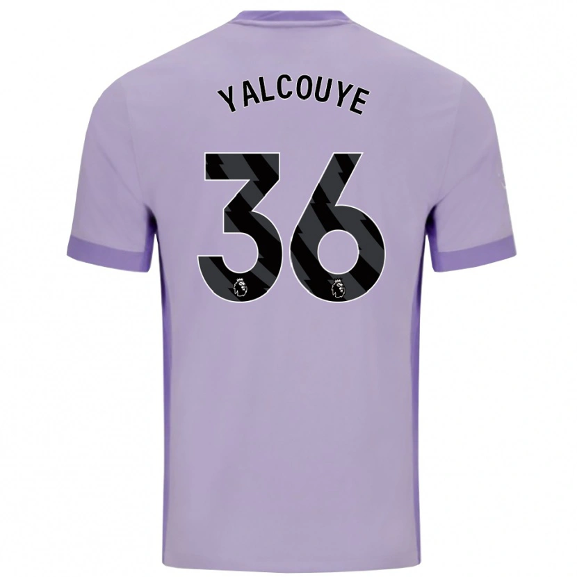 Danxen Mujer Camiseta Malick Yalcouyé #36 Morado Taro Blanco 2ª Equipación 2025/26 La Camisa México