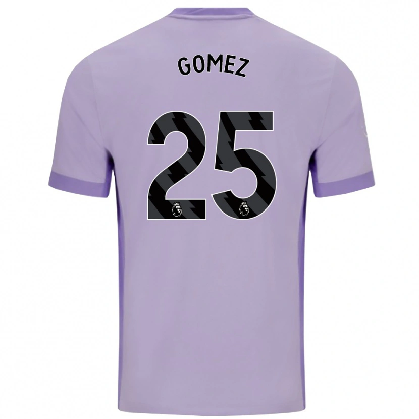 Danxen Mujer Camiseta Diego Gómez #25 Morado Taro Blanco 2ª Equipación 2025/26 La Camisa México