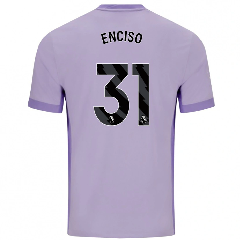 Danxen Mujer Camiseta Julio Enciso #31 Morado Taro Blanco 2ª Equipación 2025/26 La Camisa México