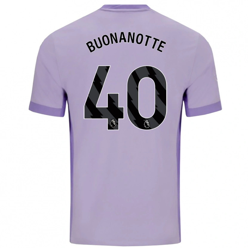 Danxen Mujer Camiseta Facundo Buonanotte #40 Morado Taro Blanco 2ª Equipación 2025/26 La Camisa México