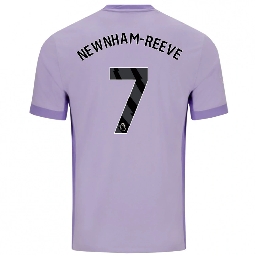 Danxen Mujer Camiseta Bode Newnham-Reeve #7 Morado Taro Blanco 2ª Equipación 2025/26 La Camisa México