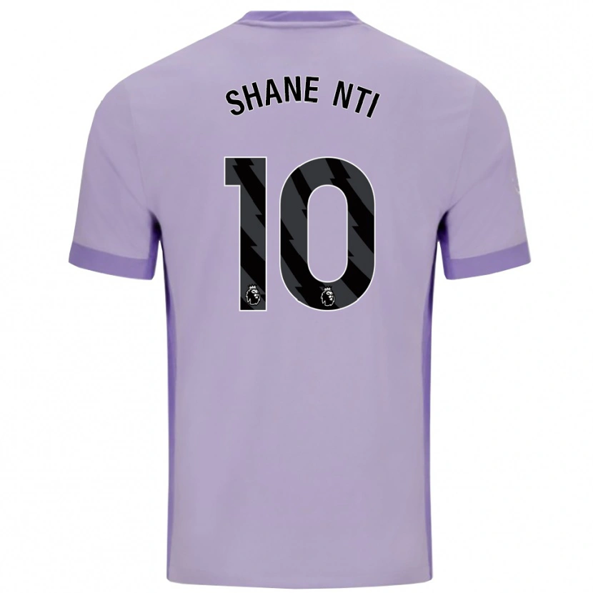 Danxen Mujer Camiseta Shane Nti #10 Morado Taro Blanco 2ª Equipación 2025/26 La Camisa México