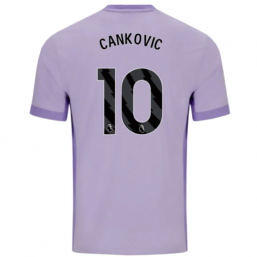 Danxen Mujer Camiseta Jelena Čanković #10 Morado Taro Blanco 2ª Equipación 2025/26 La Camisa México