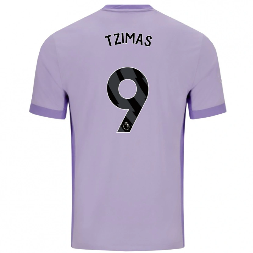 Danxen Mujer Camiseta Stefanos Tzimas #9 Morado Taro Blanco 2ª Equipación 2025/26 La Camisa México