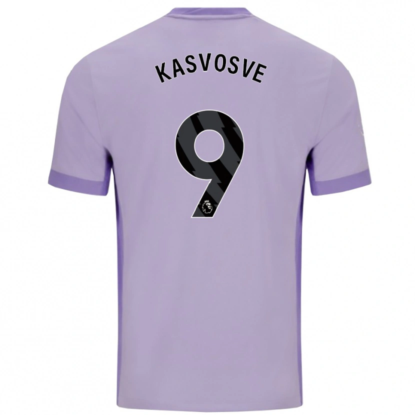 Danxen Mujer Camiseta Henry Kasvosve #9 Morado Taro Blanco 2ª Equipación 2025/26 La Camisa México