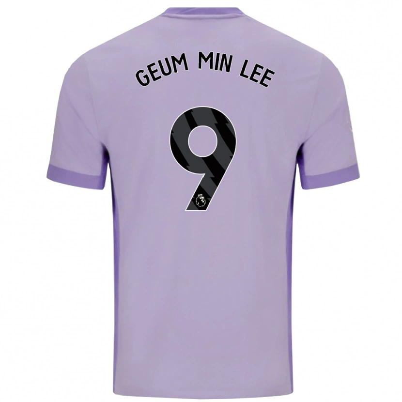 Danxen Mujer Camiseta Lee Geum-Min #9 Morado Taro Blanco 2ª Equipación 2025/26 La Camisa México