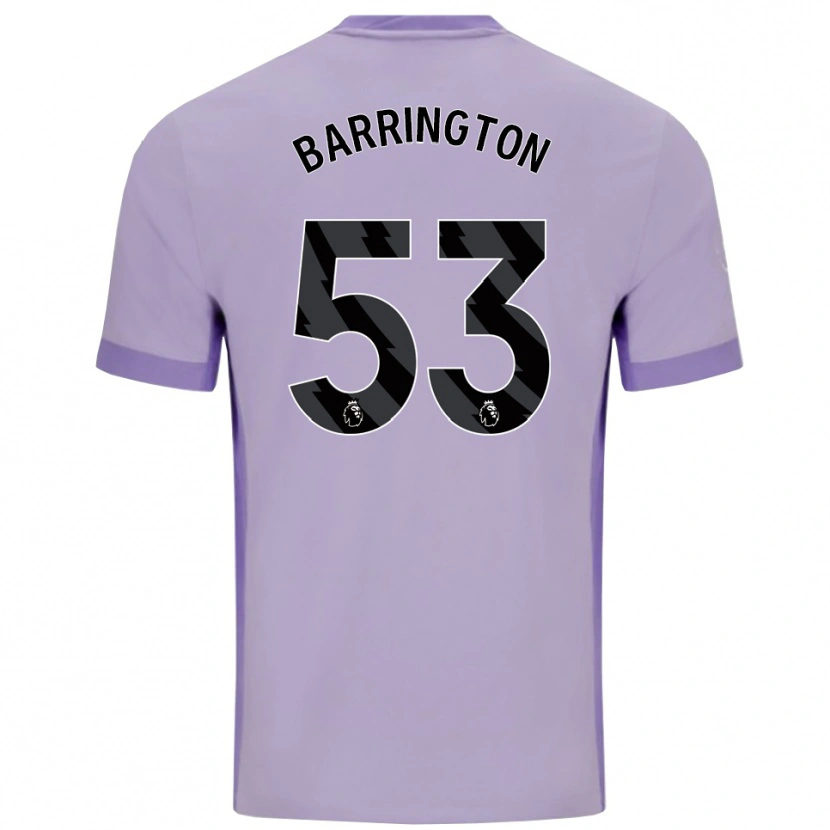 Danxen Mujer Camiseta Luca Barrington #53 Morado Taro Blanco 2ª Equipación 2025/26 La Camisa México