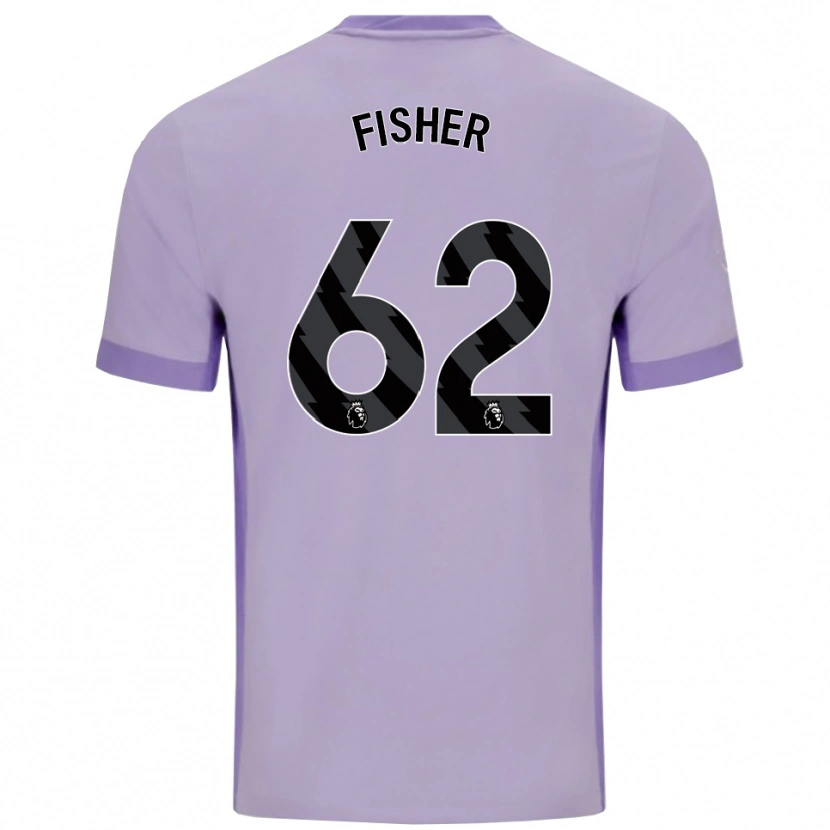 Danxen Mujer Camiseta Hugo Fisher #62 Morado Taro Blanco 2ª Equipación 2025/26 La Camisa México