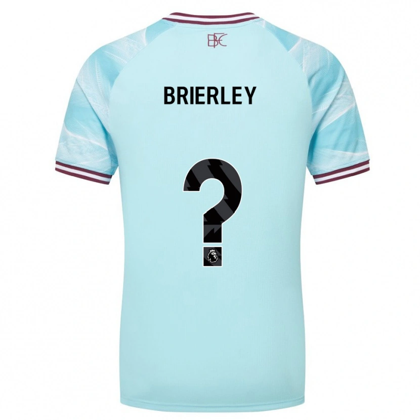 Danxen Mujer Camiseta George Brierley #0 Celeste Borgoña 2ª Equipación 2025/26 La Camisa México