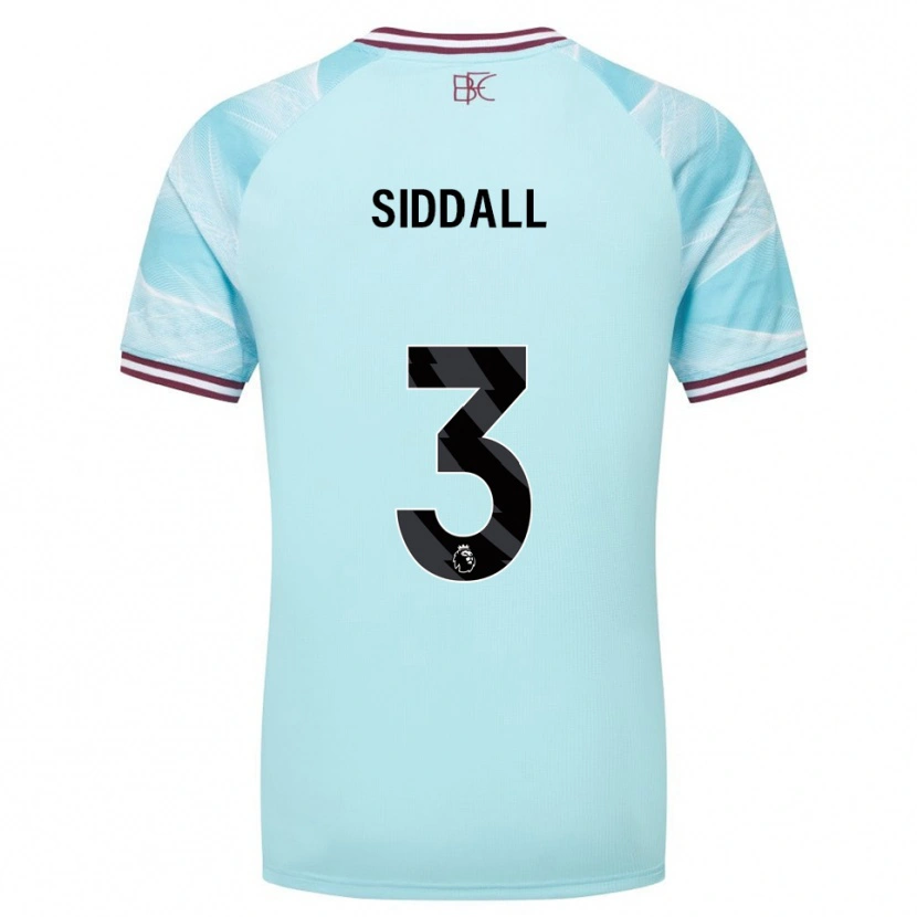 Danxen Mujer Camiseta Emma Siddall #3 Celeste Borgoña 2ª Equipación 2025/26 La Camisa México