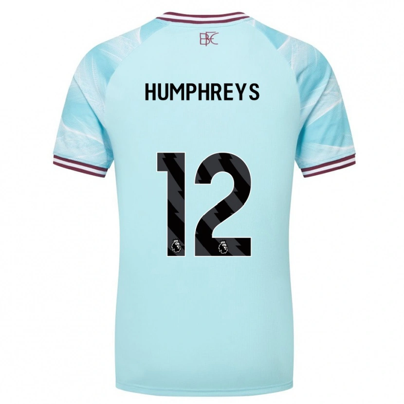 Danxen Mujer Camiseta Bashir Humphreys #12 Celeste Borgoña 2ª Equipación 2025/26 La Camisa México