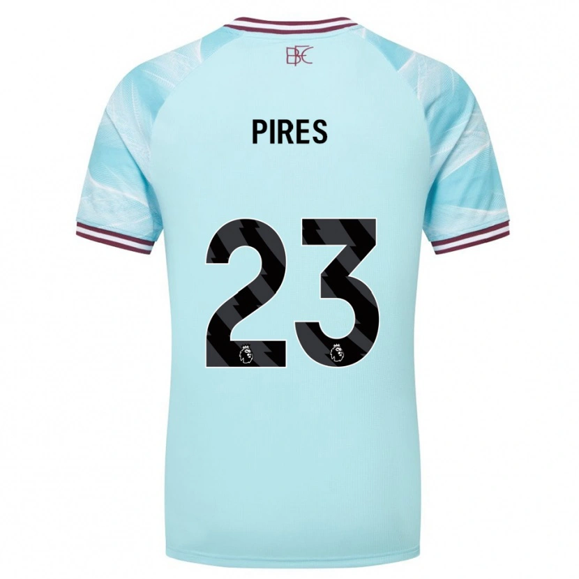 Danxen Mujer Camiseta Lucas Pires #23 Celeste Borgoña 2ª Equipación 2025/26 La Camisa México