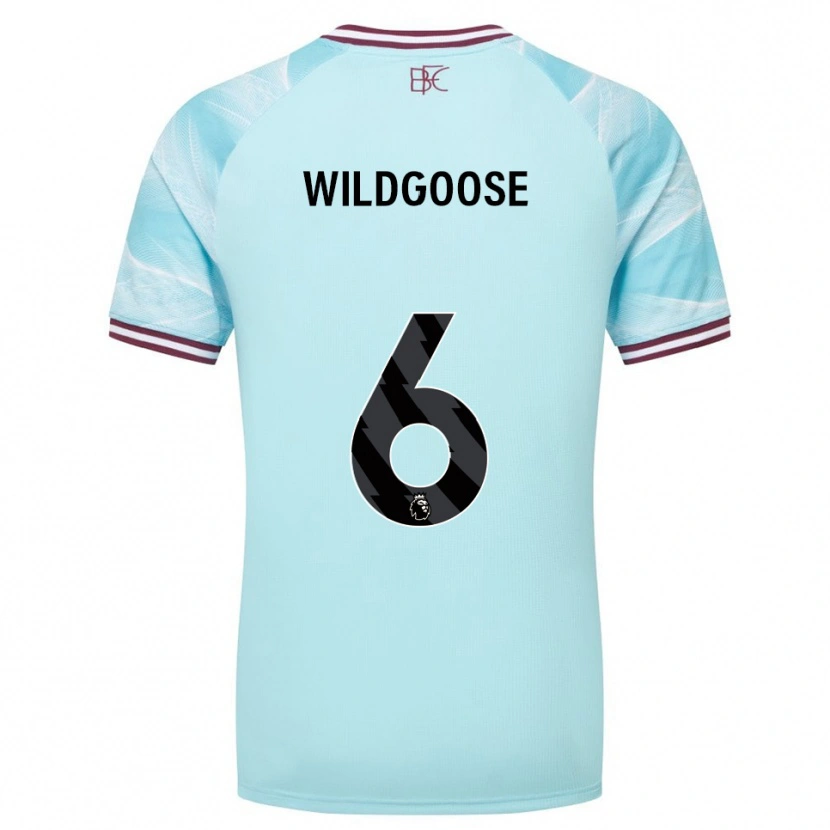 Danxen Mujer Camiseta Mikayla Wildgoose #6 Celeste Borgoña 2ª Equipación 2025/26 La Camisa México