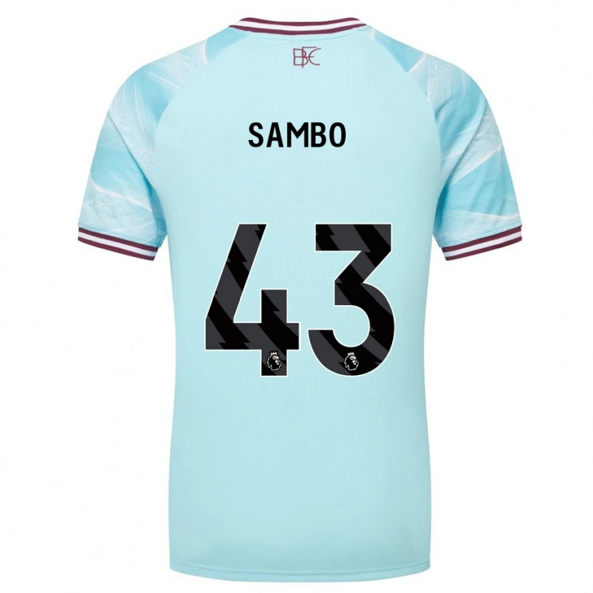 Danxen Mujer Camiseta Shurandy Sambo #43 Celeste Borgoña 2ª Equipación 2025/26 La Camisa México