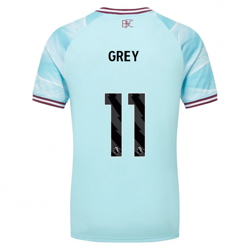 Danxen Mujer Camiseta Anna Grey #11 Celeste Borgoña 2ª Equipación 2025/26 La Camisa México