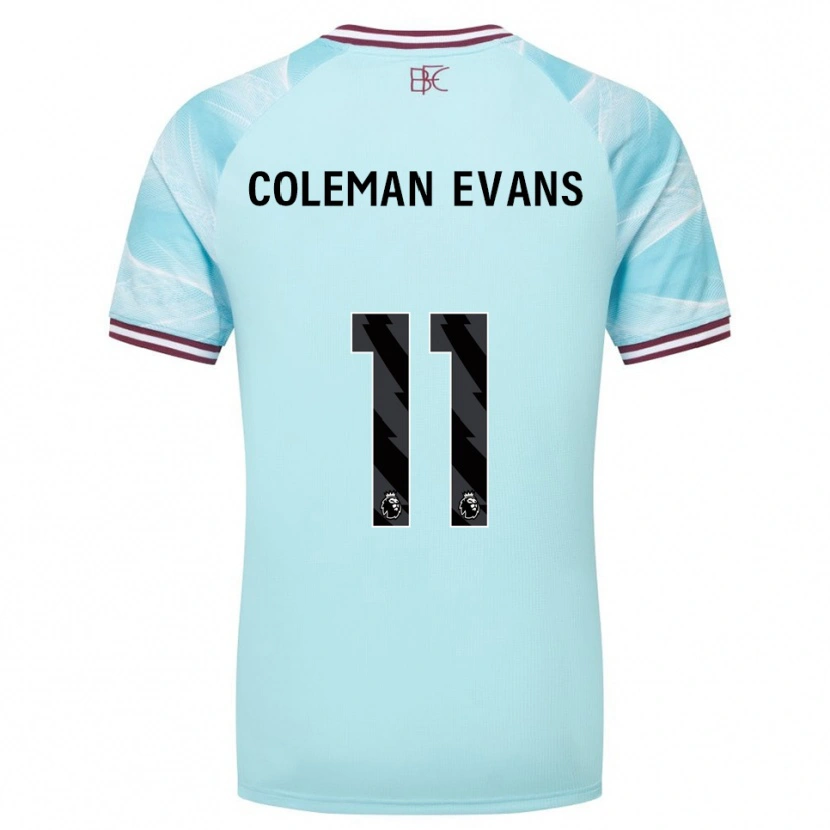 Danxen Mujer Camiseta Amaya Coleman-Evans #11 Celeste Borgoña 2ª Equipación 2025/26 La Camisa México