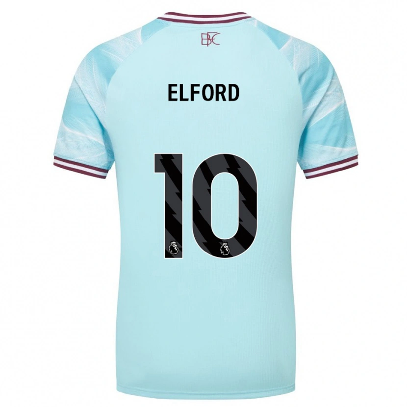 Danxen Mujer Camiseta Laura Elford #10 Celeste Borgoña 2ª Equipación 2025/26 La Camisa México