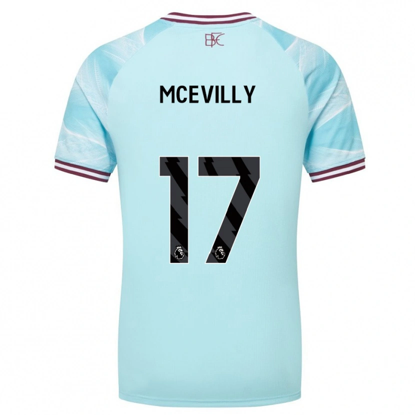 Danxen Mujer Camiseta Jack Mcevilly #17 Celeste Borgoña 2ª Equipación 2025/26 La Camisa México