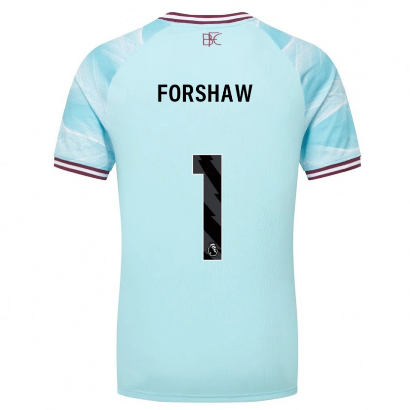 Danxen Mujer Camiseta Lewis Forshaw #1 Celeste Borgoña 2ª Equipación 2025/26 La Camisa México