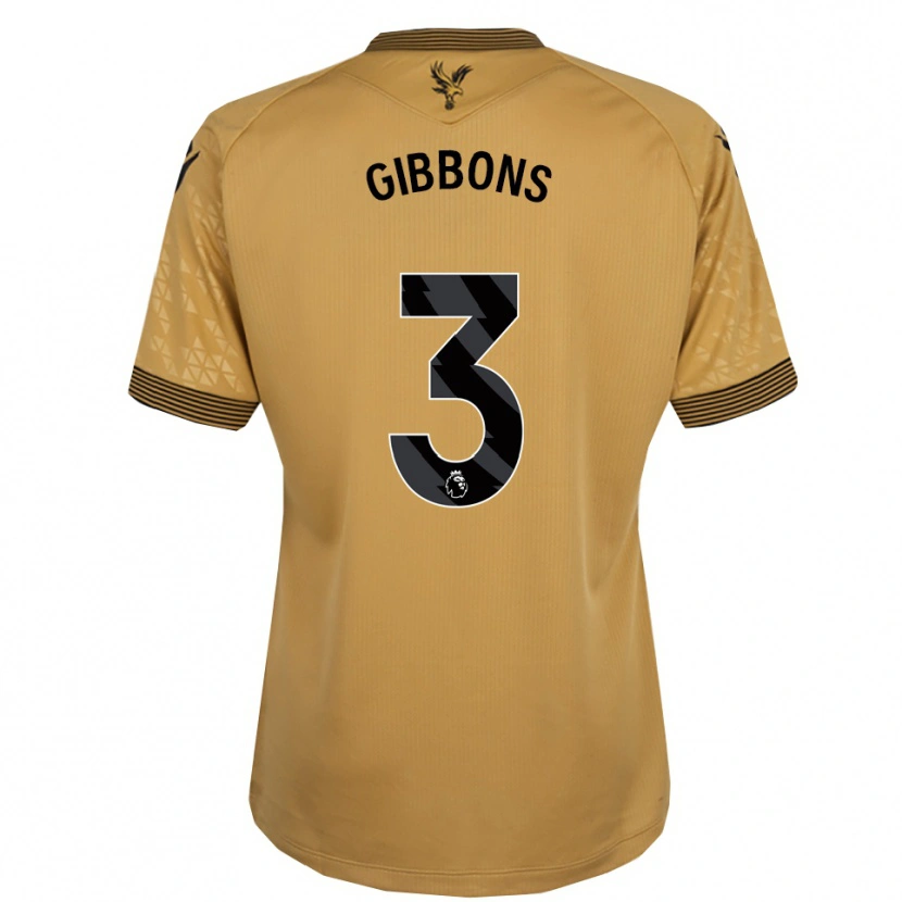 Danxen Mujer Camiseta Felicity Gibbons #3 Oro Negro 2ª Equipación 2025/26 La Camisa México