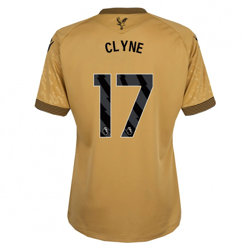 Danxen Mujer Camiseta Nathaniel Clyne #17 Oro Negro 2ª Equipación 2025/26 La Camisa México