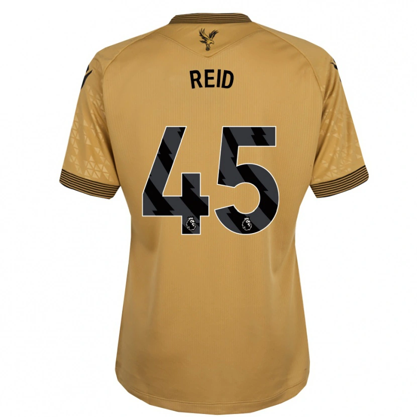 Danxen Mujer Camiseta Dylan Reid #45 Oro Negro 2ª Equipación 2025/26 La Camisa México