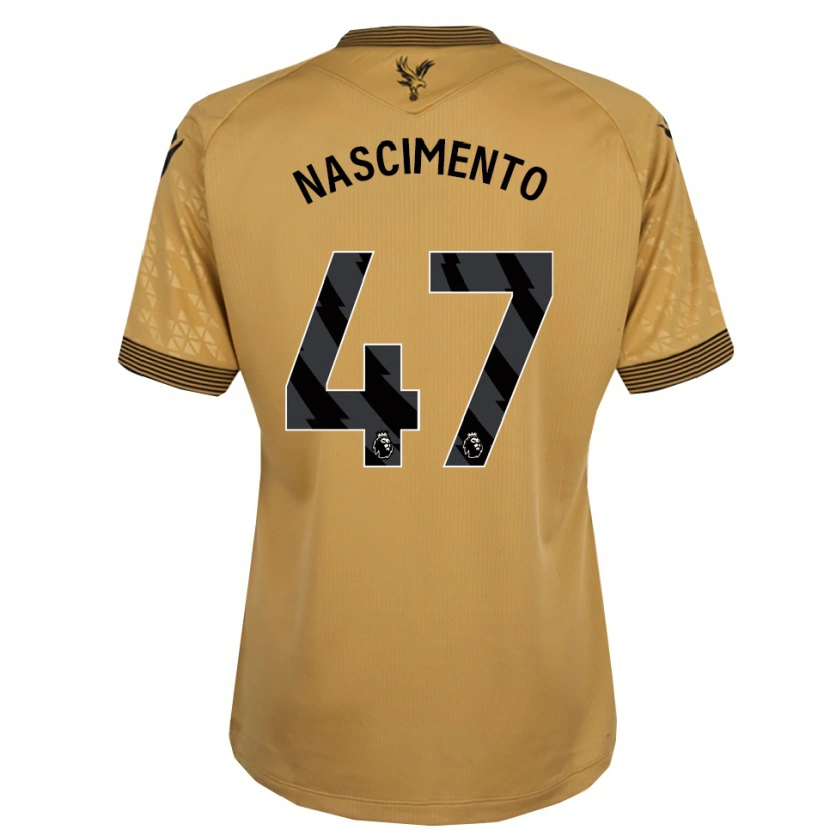 Danxen Mujer Camiseta Adler Nascimento #47 Oro Negro 2ª Equipación 2025/26 La Camisa México