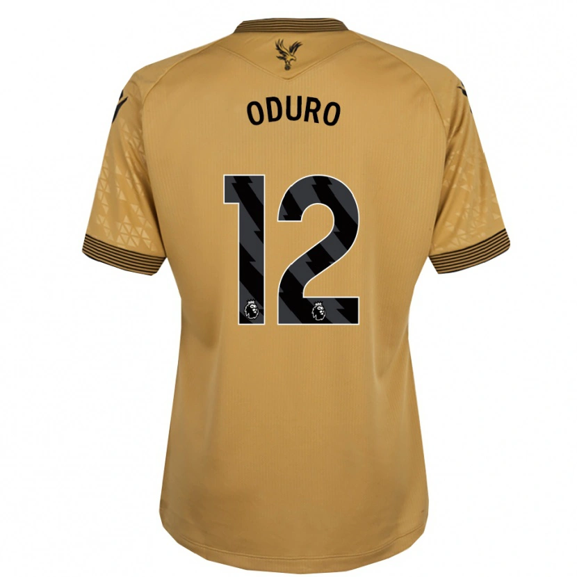 Danxen Mujer Camiseta Stuart Oduro #12 Oro Negro 2ª Equipación 2025/26 La Camisa México