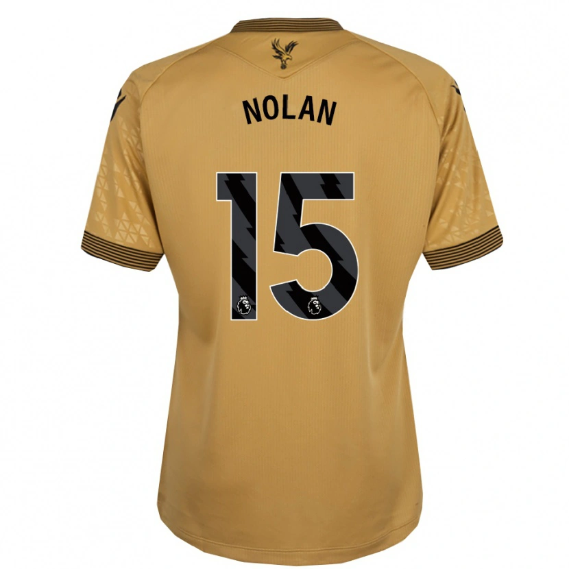 Danxen Mujer Camiseta Hayley Nolan #15 Oro Negro 2ª Equipación 2025/26 La Camisa México