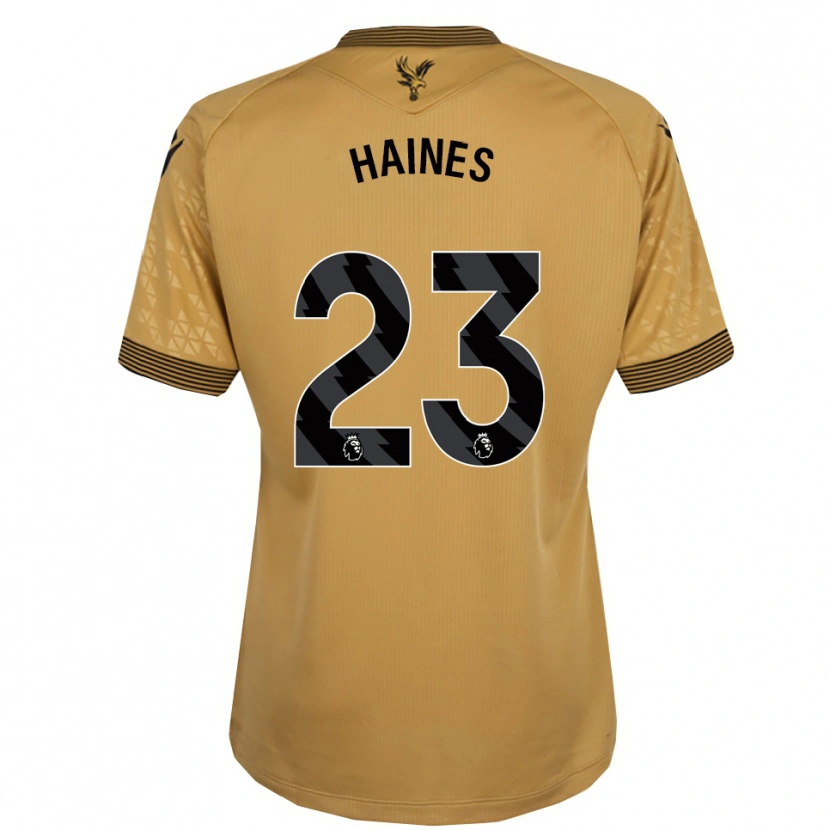 Danxen Mujer Camiseta Coral-Jade Haines #23 Oro Negro 2ª Equipación 2025/26 La Camisa México