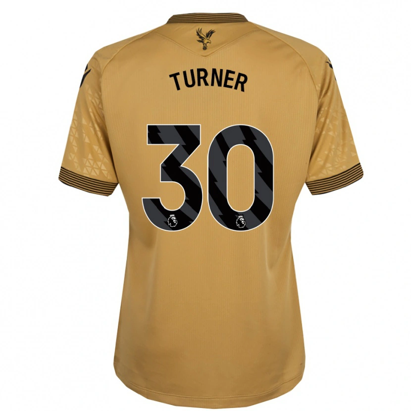 Danxen Mujer Camiseta Matt Turner #30 Oro Negro 2ª Equipación 2025/26 La Camisa México