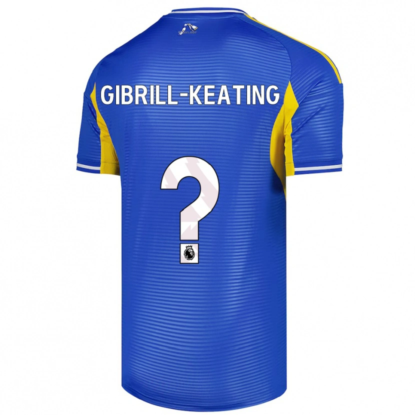Danxen Mujer Camiseta Sian Gibrill-Keating #0 Azul Amarillo 2ª Equipación 2025/26 La Camisa México