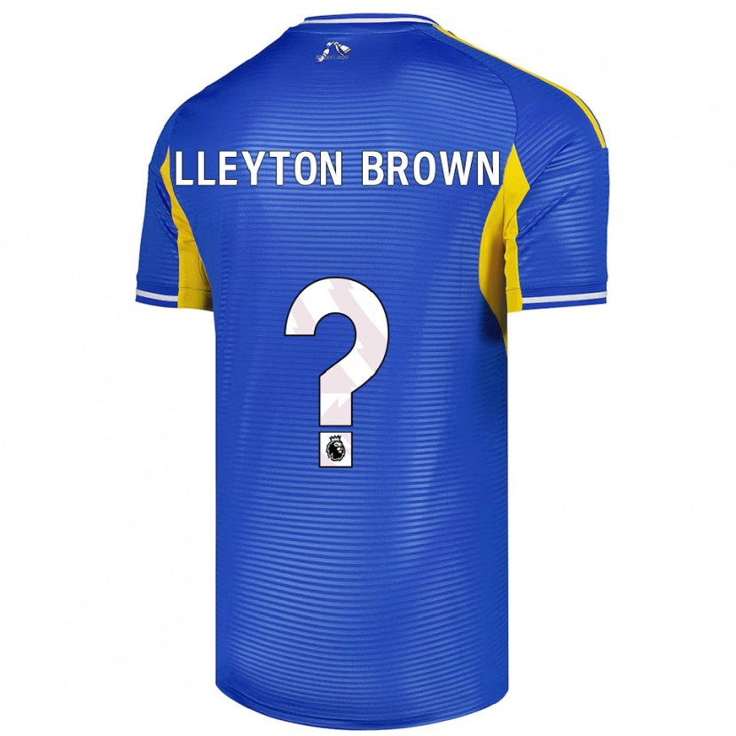 Danxen Mujer Camiseta Lleyton Brown #0 Azul Amarillo 2ª Equipación 2025/26 La Camisa México